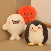Ocean Animal Plush Toy Soft Stuffed Doll for Claw Machine and Decor