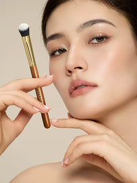 Langyan Oblique Head Liquid Cream Blush Contour Highlight Brush Set