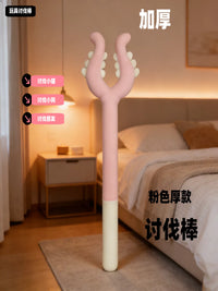Interactive Plush Cat Teaser Wand Toy for Self-Amusement and Teeth Grinding