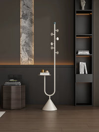 Italian Minimalist Garment Rack with Solid Base for Bedroom Entryway