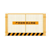 Thickened Construction Site Safety Barrier Fence for Pit Protection, Movable and Standardized