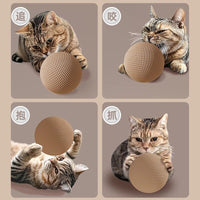 Catnip Sisal Ball Toy for Cats, Interactive Chew Toy with Sound, Large Size