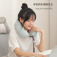 U-Shaped Memory Foam Neck Pillow for Travel and Office