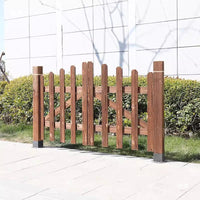 Wooden Garden Fence Gate, Anti-Corrosion Outdoor Yard Gate, Expandable Vegetable Garden Barrier