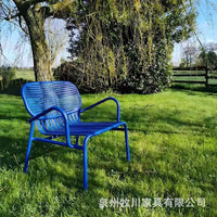 Outdoor Patio Bistro Set, Wrought Iron Garden Furniture for Balcony, Yard, Cafe, 3-Piece Table and Chairs