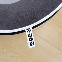 Embroidered Animal Toilet Seat Cover, Thickened Coral Fleece Zipper Warm Toilet Seat, Washable Fabric for Winter Bathroom Decor