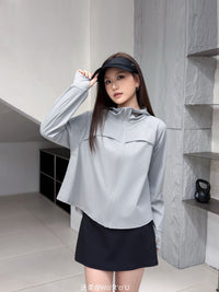 Women's Cape Sun Protection Jacket with Breathable Mesh Back, Ice Silk, UV Protection
