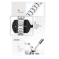 Watch Repair Tool Kit 40-Piece Carbon Steel Band Link Remover Adjuster Set