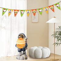 Easter Bunny Triangle Flag Banner Party Decorations Garden Flag Bunting