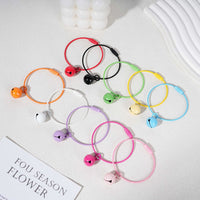 Colorful Painted Bell Connector Rings for DIY Keychains, Doll Accessories, and Bag Charms