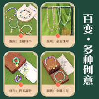 Girls' DIY Beaded Bracelet Kit with Ancient Chinese Style Charms for Children's Day Gift