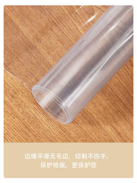 Transparent PVC Floor Protector Mat for Hardwood Floors and Chair Mats, Waterproof and Odorless