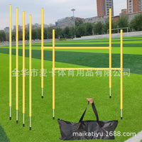 Portable Soccer Training Poles, Detachable Agility Slalom Poles for Basketball Drills, Obstacle Course Markers