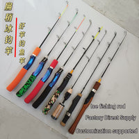 Camouflage Ice Fishing Rod Portable Winter Fishing Pole