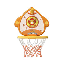 Kids Indoor Wall-Mounted Foldable Basketball Hoop Toy with Rings for Boys and Girls, Punch-Free Installation