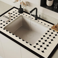 Diatomaceous Earth Faucet Absorbent Mat for Kitchen Countertops, Quick-Dry Dish Drying Mat, Non-Slip and Easy to Clean