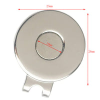 Golf Ball Marker with Hat Clip, 25mm Blank Coin Design