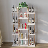 Modern Minimalist Floor-Standing Wine Cabinet Display Shelf for Home Living Room