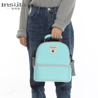 Multifunctional Diaper Backpack Breast Milk Cooler Bag for Pump and Storage