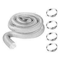 PVC Dust Collection Hose Flexible Corrugated Vacuum Pipe Ventilation Exhaust Duct