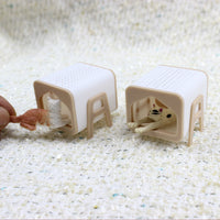 1:12 Dollhouse Miniature Cat House and Pet Figurines Set