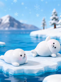 Miniature Seal Ocean Animal Figurines for Micro Landscape and Aquarium Decor