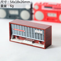 Dollhouse Miniature Vintage Radio Model for OB11 GSC BJD Dolls
