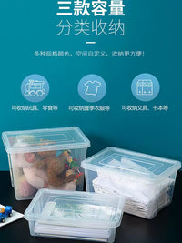 A4 Paper Storage Box Desktop Organizer for Office Documents and Test Papers, Transparent