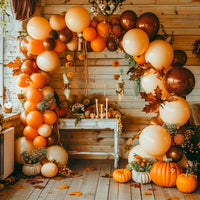 Thanksgiving Theme Latex Balloon Arch Kit for Harvest Festival Party Decoration