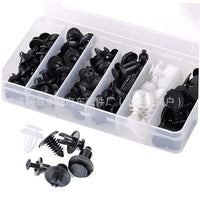 100-Piece Car Bumper Rivet Fastener Clips Assortment Kit with Storage Case