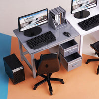 Dollhouse Miniature Office Desk & Computer Set Toy