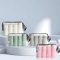 Travel Toiletry Bottle Set for Shampoo, Lotion, and Creams - 11-Piece Refillable Cosmetic Containers