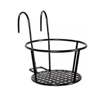 Extra Large Balcony Railing Planter, Iron Art Hanging Flower Pot for Windowsill and Succulents, Indoor/Outdoor Use