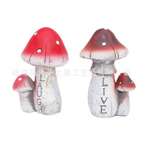 Mushroom Garden Ornaments for Micro Landscape Planter Decor