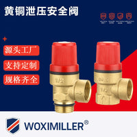 Brass Automatic Pressure Relief Valve for Water Heaters and Boilers, 1/2-inch Double Internal Thread