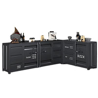 Industrial Container Bar Sideboard Cabinet for Restaurant Hotel Pantry Tea Cabinet Hall Storage Cabinet