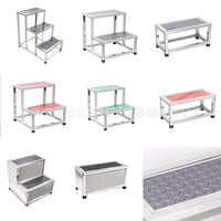 Stainless Steel Step Stool for Home, Hospital, or Industrial Use - Single, Double, or Triple Layer