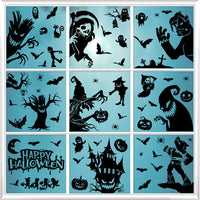 Halloween Castle Ghost Festival Window Clings Party Decor Static Stickers