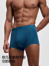 Bananain Silver Skin 500E Men's Modal Boxer Briefs, Plus Size Ice Silk Breathable Trunks, 3-Pack