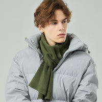 Fleece Winter Warm Scarf Solid Color Neck Warmer Outdoor Extended Length
