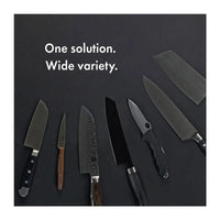Adjustable Angle Rolling Knife Sharpener with Replaceable Heads for Kitchen Knives and Scissors
