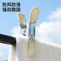 Stainless Steel Quilt Clips with Soft Grip, Large Windproof Clothes Pegs for Balcony Drying