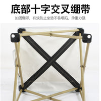 Portable Folding Camping Chair with Backrest, Thickened Oxford Cloth Fishing Stool for Outdoor Activities