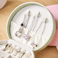 Portable Mini Handbag Jewelry Organizer Box for Rings, Necklaces, and Earrings
