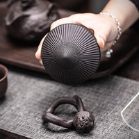 Creative Zisha Ceramic Tea Infuser and Filter Set for Kung Fu Tea Ceremony