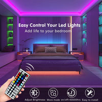 USB WiFi Smart RGB LED Strip Light Kit with Remote for Modern Home Decor