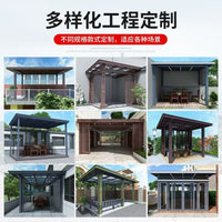 Outdoor Sunroom Gazebo Patio Villa Tent Balcony Garden Terrace Awning Aluminum Alloy Pavilion