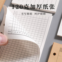 A6 Loose Leaf Planner Refills for Daily, Weekly, and Accounting Notebooks, 120gsm Paper