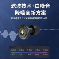 Noise Cancelling Earplugs for Sleep and Study, Sound Blocking Ear Plugs with Filter for Students and Dormitories