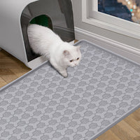 Cat Litter Mat, Waterproof, Non-Slip, Litter Trapping Mat for Easy Cleaning, Large Size